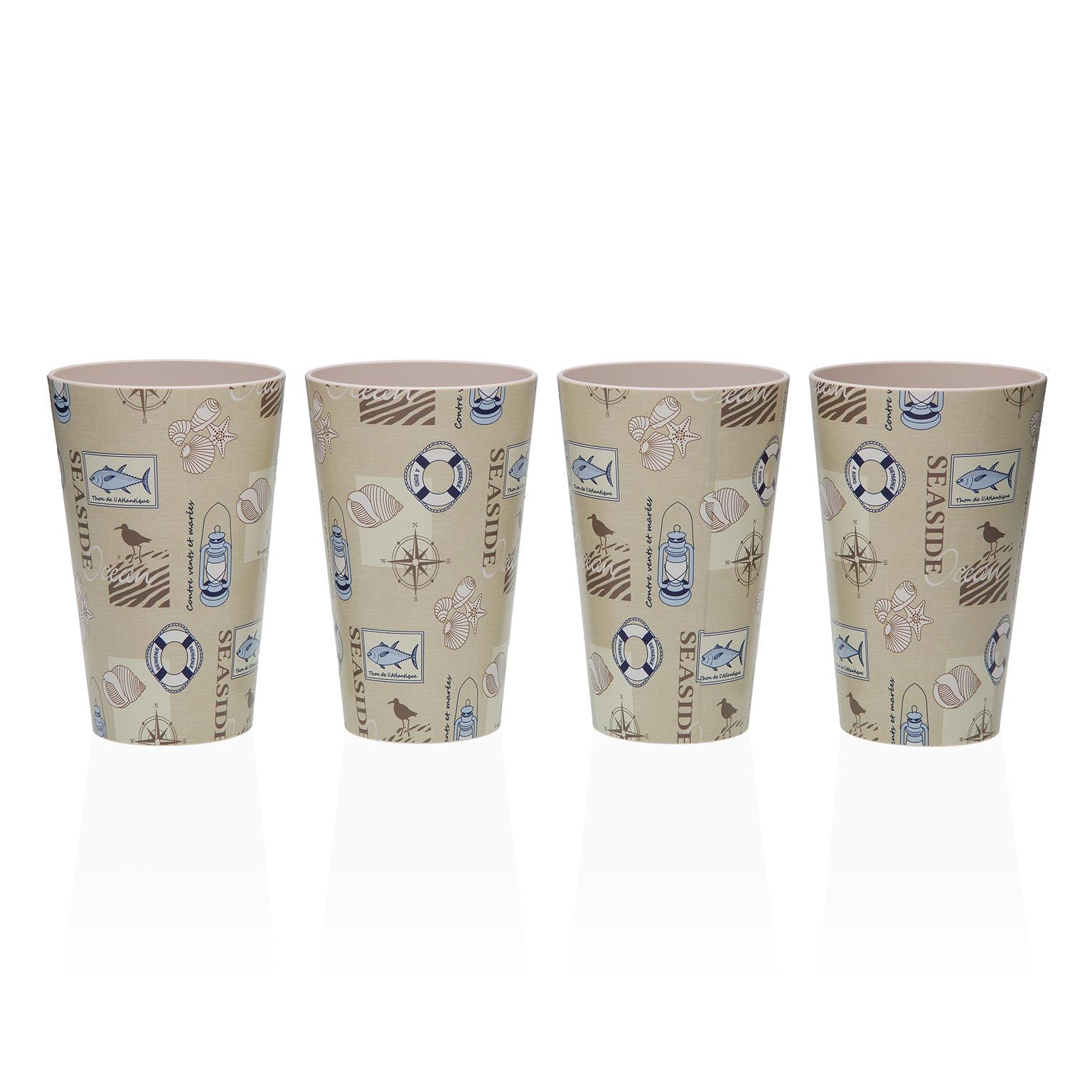 SET 4 VASOS SEASIDE Versaotoño