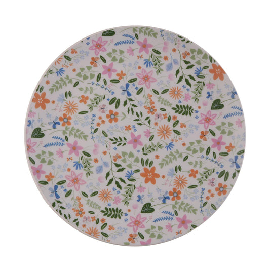 PLATO FLORES  25CM VERSA FEBRERO