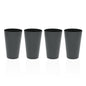 SET 4 VASOS GRISES Versaotoño