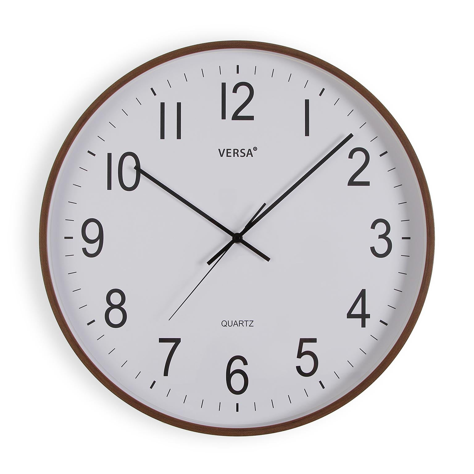 RELOJ PARED MADERA OSCURA 50CM Versaotoño