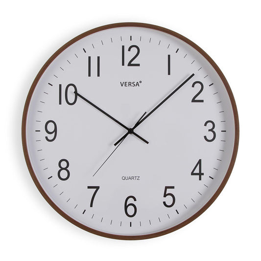 RELOJ PARED MADERA OSCURA 50CM Versaotoño