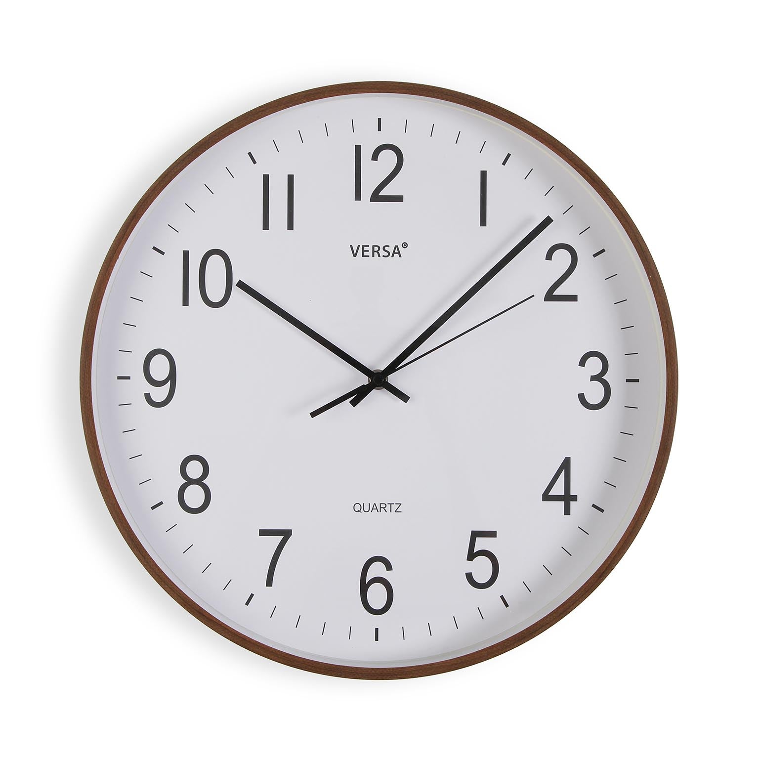 RELOJ PARED MADERA OSCURA 40CM Versaotoño