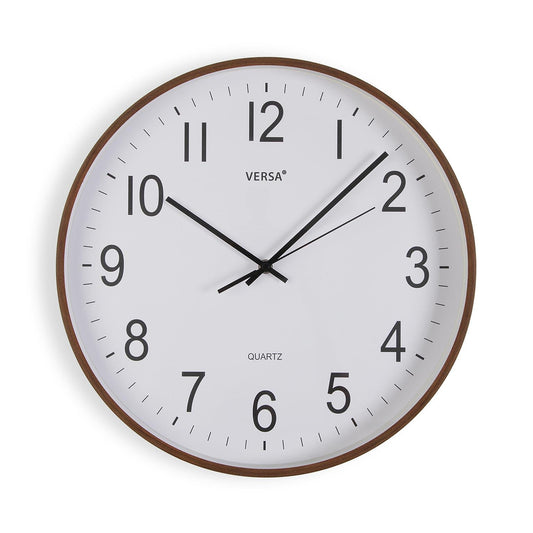 RELOJ PARED MADERA OSCURA 40CM Versaotoño