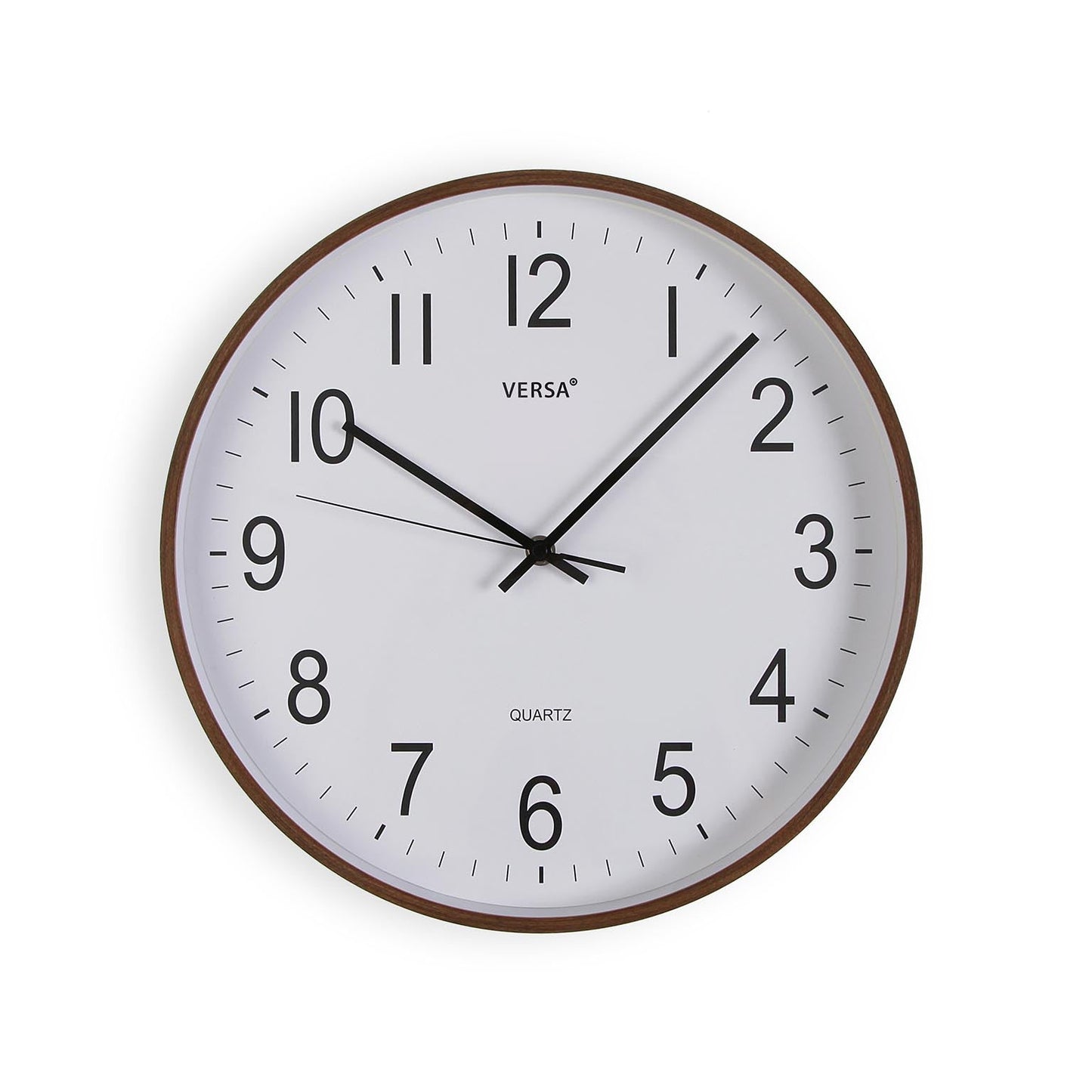 RELOJ PARED MADERA OSCURA 35CM Versaotoño