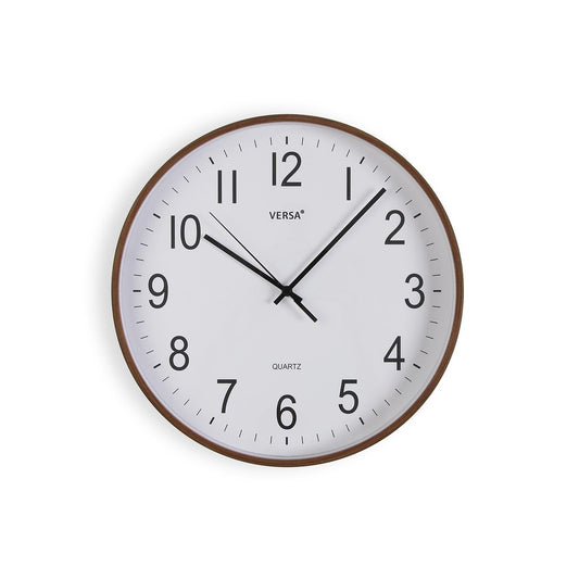 RELOJ PARED MADERA OSCURA 30CM Versaotoño