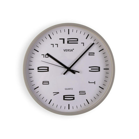 RELOJ DE PARED GRIS CLARO 25CM Versaotoño
