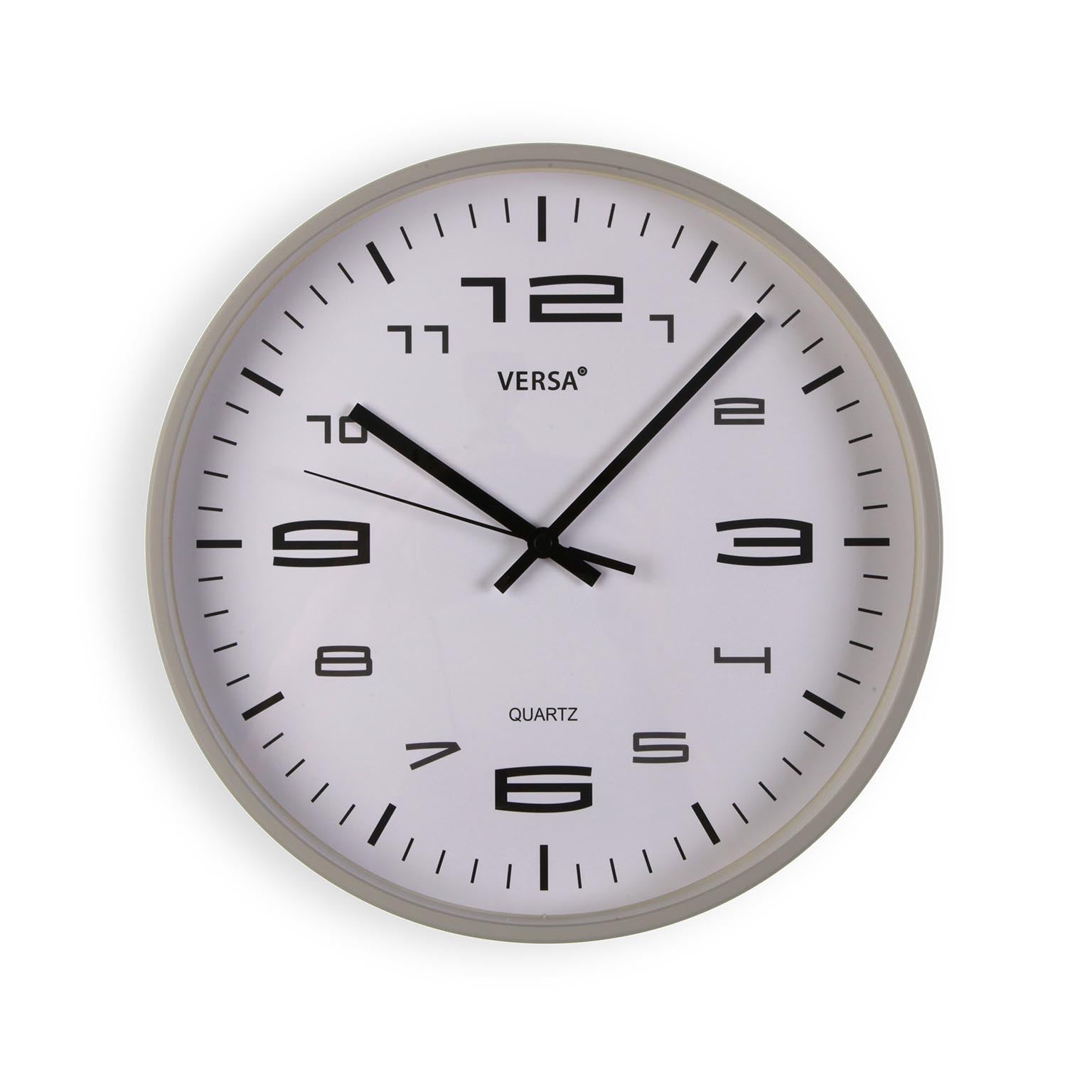 RELOJ DE PARED GRIS CLARO 30CM Versaotoño