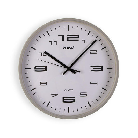 RELOJ DE PARED GRIS CLARO 30CM Versaotoño