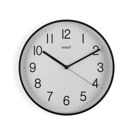 RELOJ PARED NEGRO 30CM VERSA 2026 JUNIO