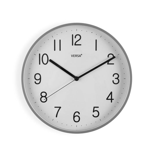RELOJ PARED GRIS 30CM VERSA 2026 JUNIO