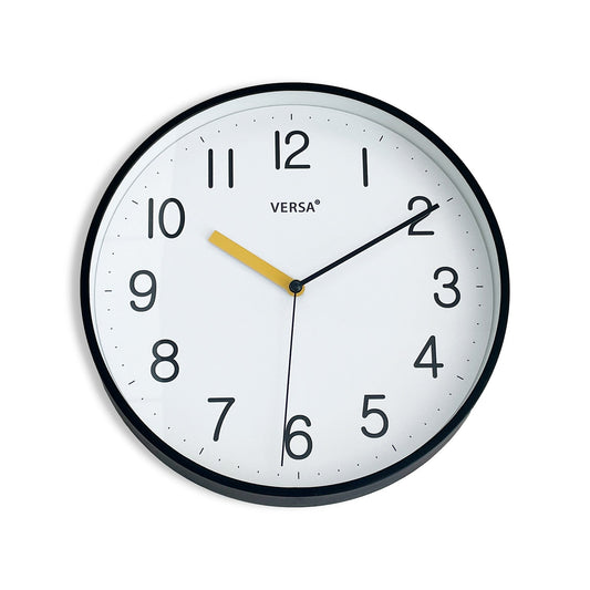 RELOJ PARED NEGRO 25CM VERSA FEBRERO