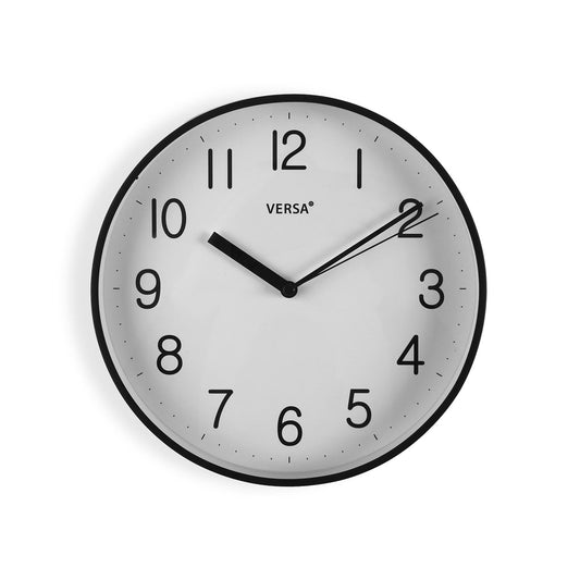 RELOJ PARED NEGRO 25CM VERSA 2026 JUNIO
