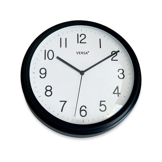 RELOJ PARED NEGRO 26CM VERSA FEBRERO