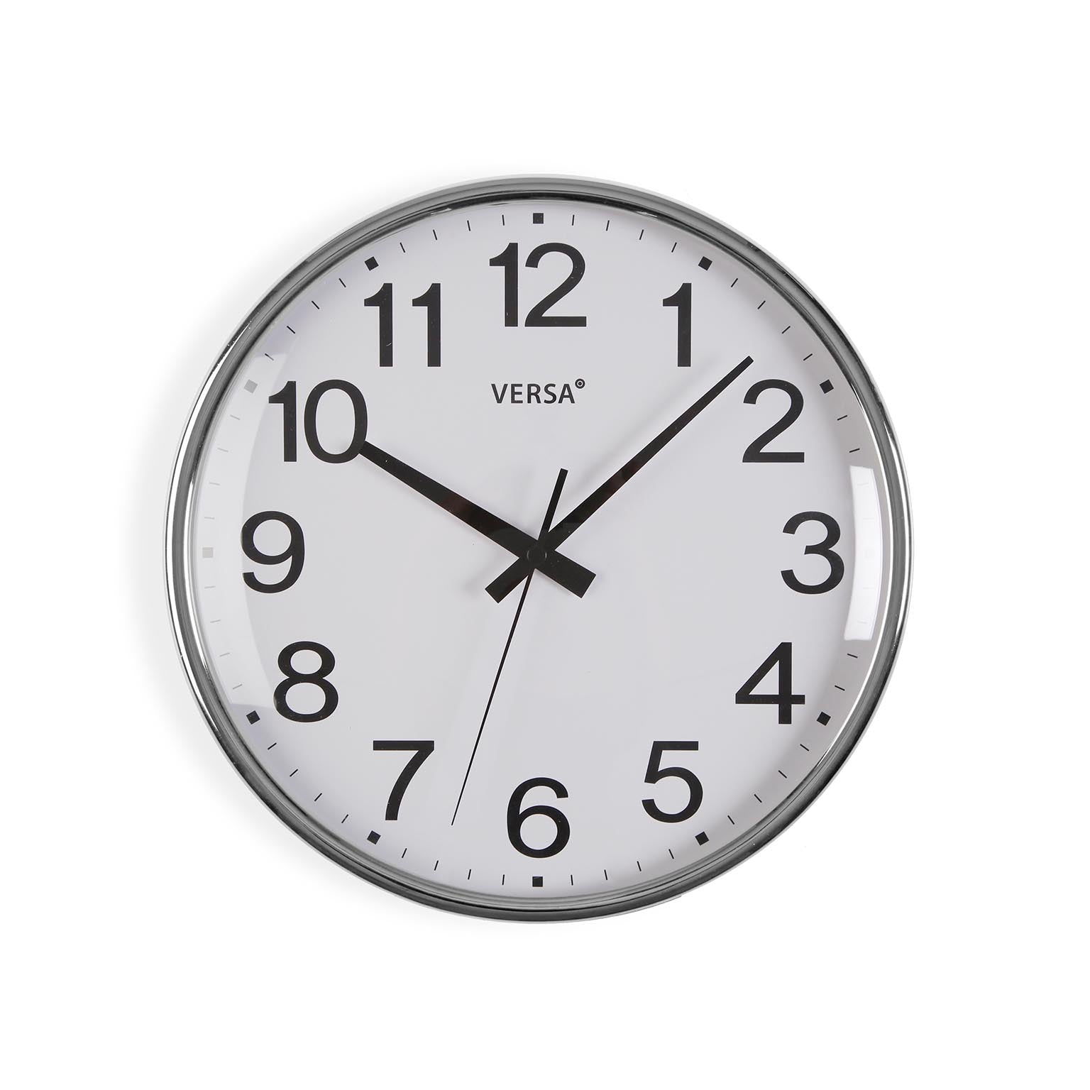 RELOJ PARED GIA PLATEADO 26CM VERSA 2026 JUNIO
