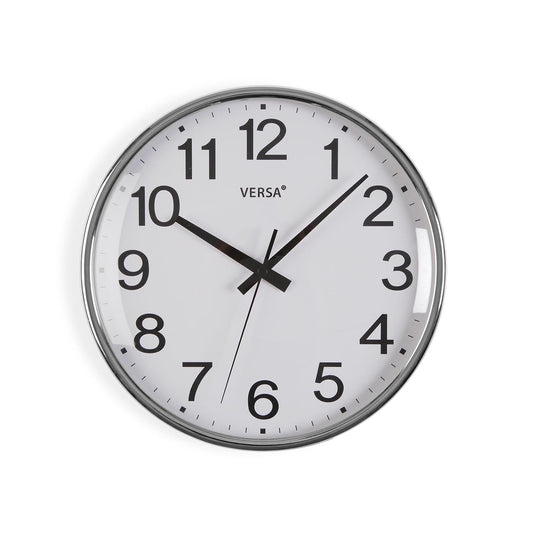 RELOJ PARED GIA PLATEADO 26CM VERSA 2026 JUNIO