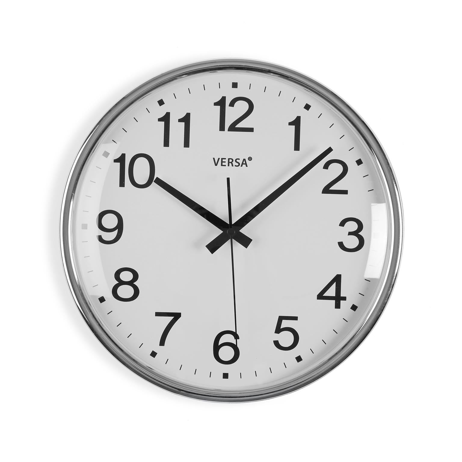 RELOJ PARED GIA PLATEADO 31CM VERSA 2026 JUNIO