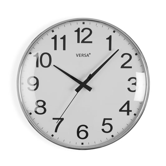 RELOJ PARED GIA PLATEADO 35CM VERSA 2026 JUNIO