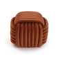 PUF CUADRADO MARRON KNOT VERSA FEBRERO