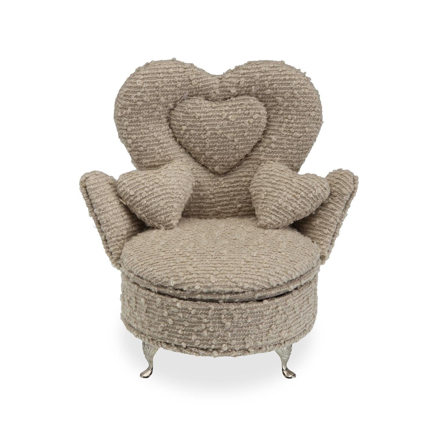 JOYERO GRIS CLARO EN FORMA DE SILLON Versaotoño