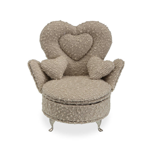 JOYERO GRIS CLARO EN FORMA DE SILLON Versaotoño