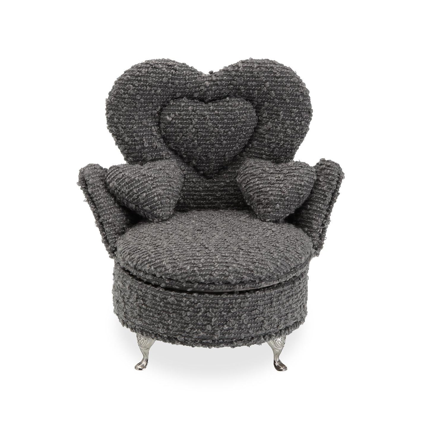 JOYERO GRIS OSCURO EN FORMA DE SILLON Versaotoño