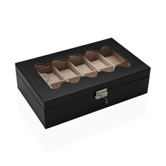 JOYERO PARA 12 RELOJES NEGRO VERSA FEBRERO