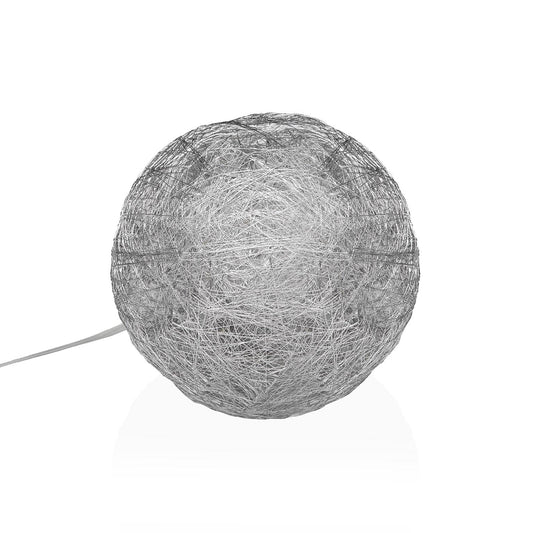 BOLA PLATEADA EN 3D LUMINOSA 15CM Versaotoño