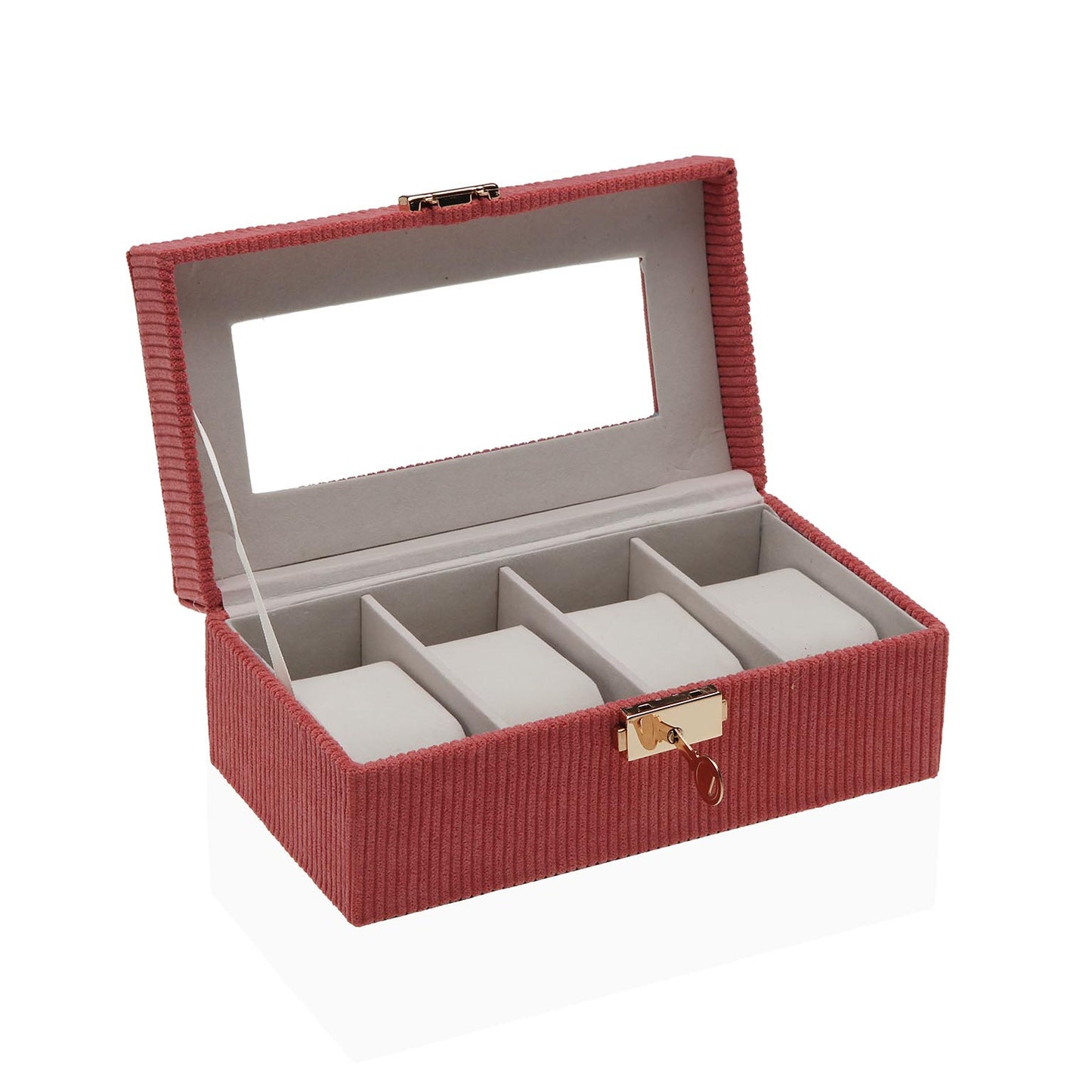 CAJA ROJO PARA 4 RELOJES Versaotoño
