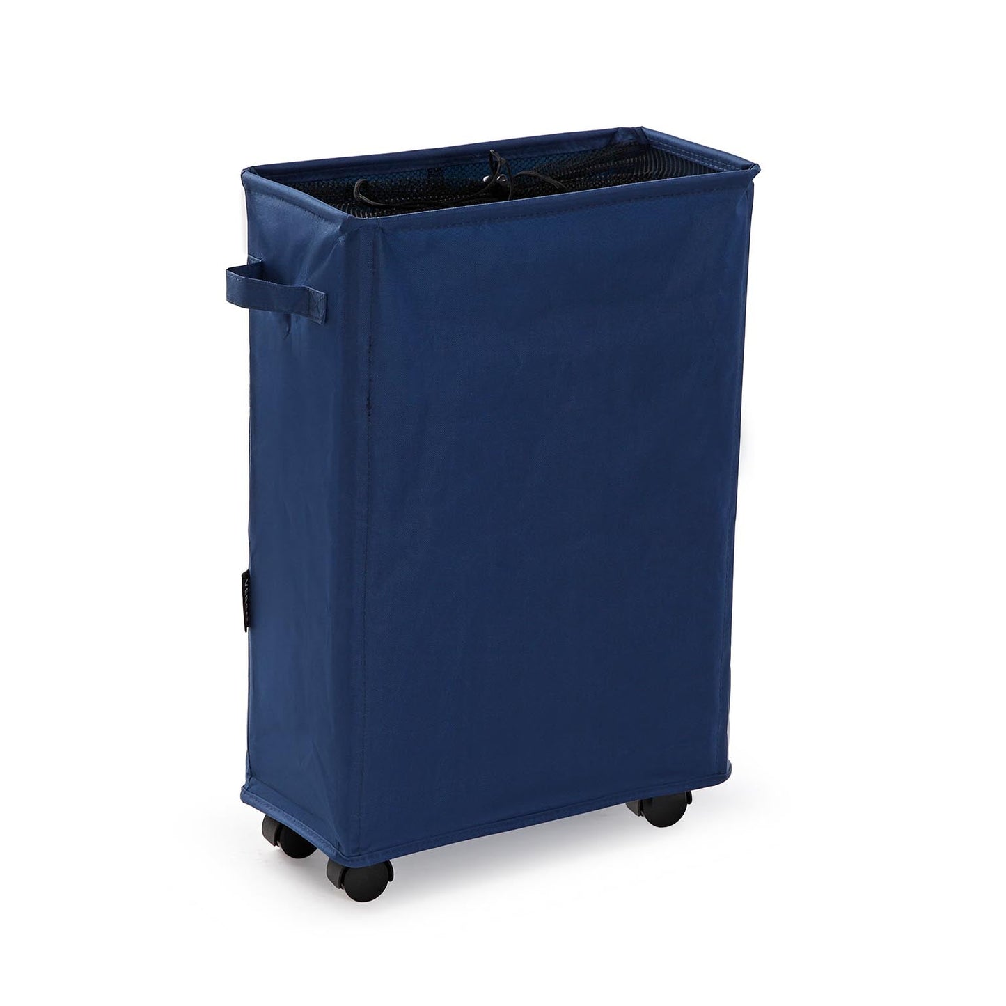 CESTO DE ROPA AZUL MARINO CON CUBIERTA DE MALLA Versaotoño