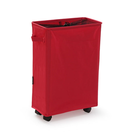 CESTO DE ROPA ROJO ALARGADO CON CUBIERTA DE MALLA Versaotoño