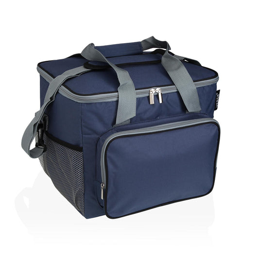 FIAMBRERA ISOTERMICA 27L GRIS Y AZUL Versaotoño