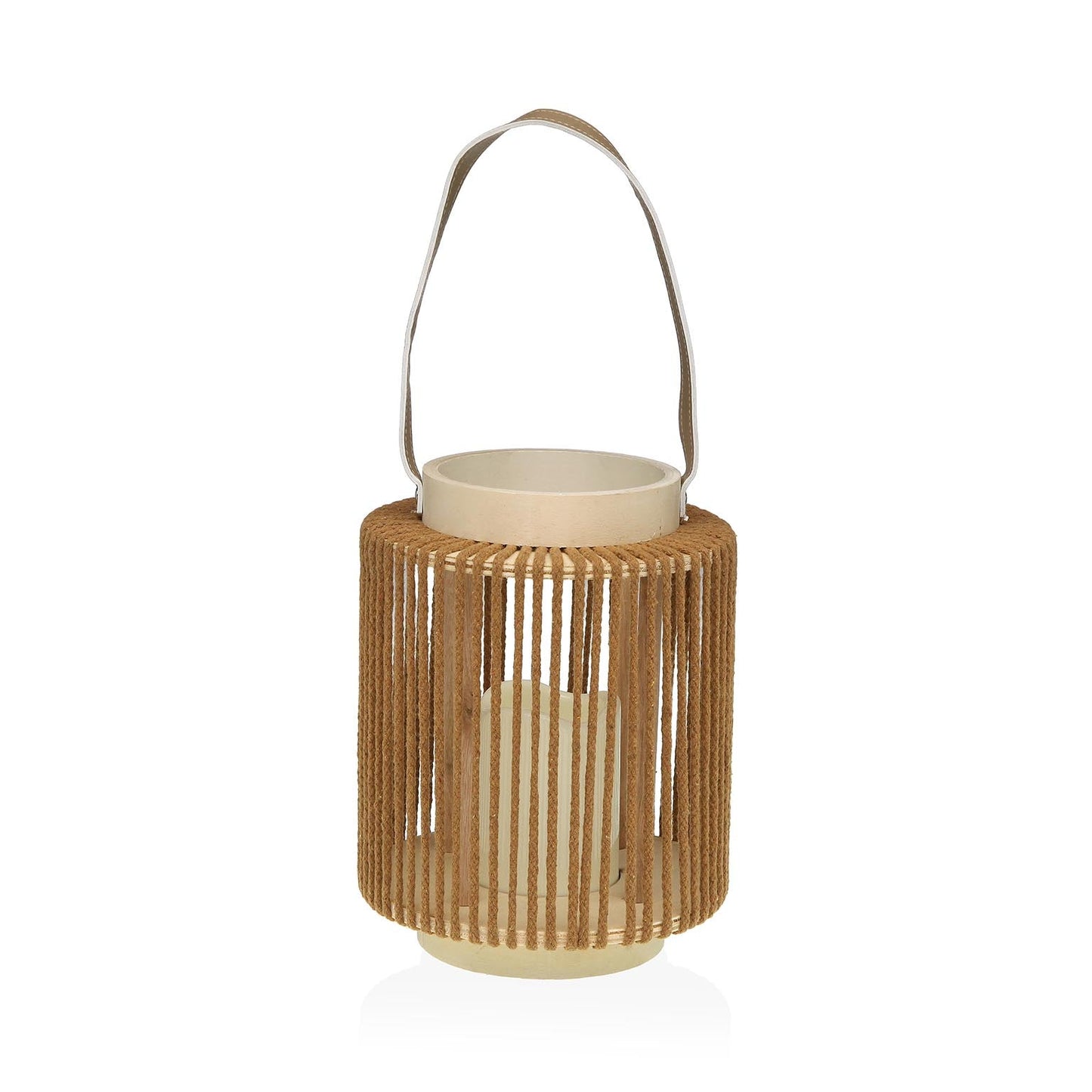 FAROLILLO CON VELA LED 25 CM ORAYA MARRON VERSA 2026 JUNIO