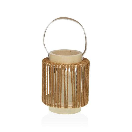 FAROLILLO CON VELA LED 18 CM ORAYA MARRON VERSA 2026 JUNIO