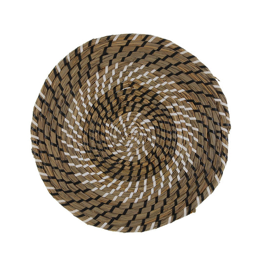 MANTEL INDIVIDUAL BLANCO Y NEGRO 38 CM Versaotoño