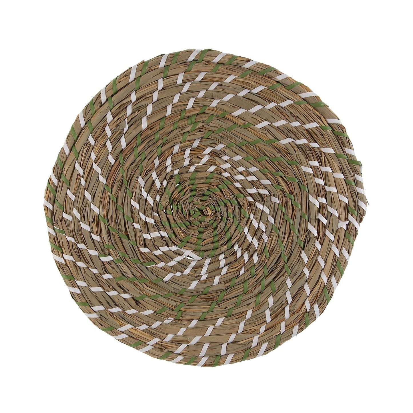 MANTEL INDIVIDUAL BLANCO Y VERDE 38 CM Versaotoño