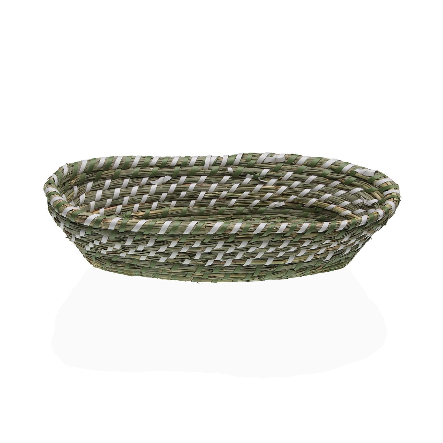 CESTA BLANCA Y VERDE 35 CM Versaotoño