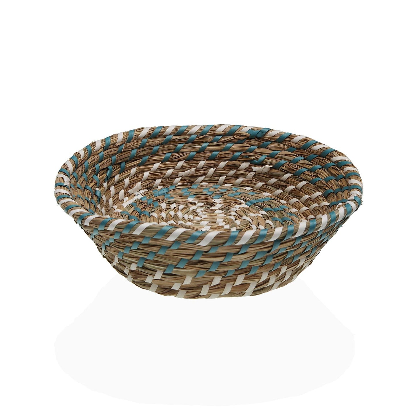 CESTA BLANCA Y AZUL 25 CM Versaotoño