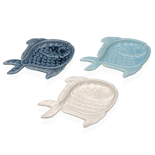 FUENTE APERITIVO CERAMICA PEZ SURTIDO Versaotoño