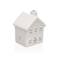 FIGURA DE CERAMICA CON LUZ LED CASA BLANCA Versaotoño