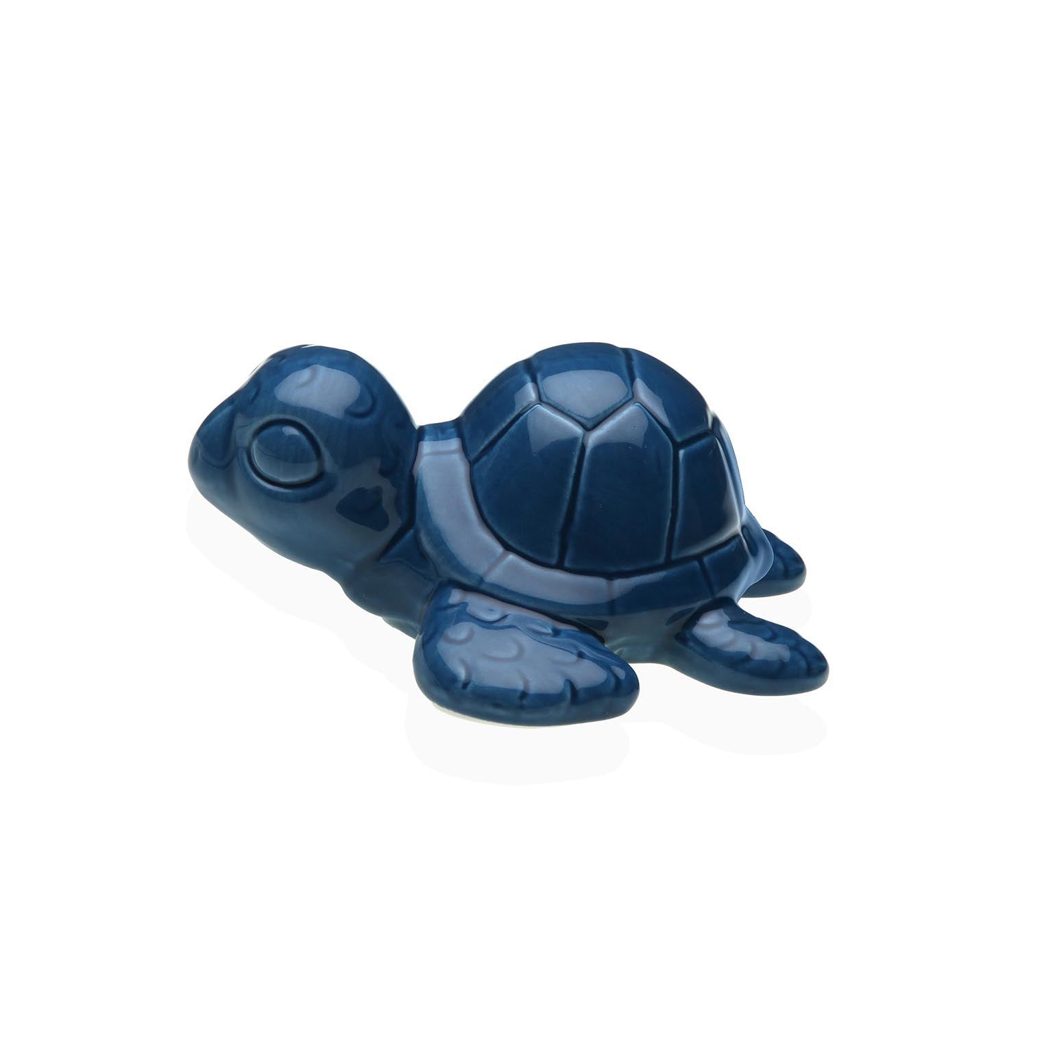 FIGURA CERAMICA TORTUGA MARINA AZUL VERSA 2026 JUNIO