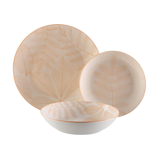 VAJILLA 18 PIEZAS AYLEN BEIGE Versaotoño