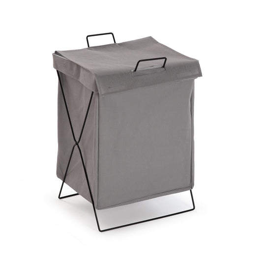 CESTO ROPA LAUNDRY PLEGABLE GRIS Versaotoño