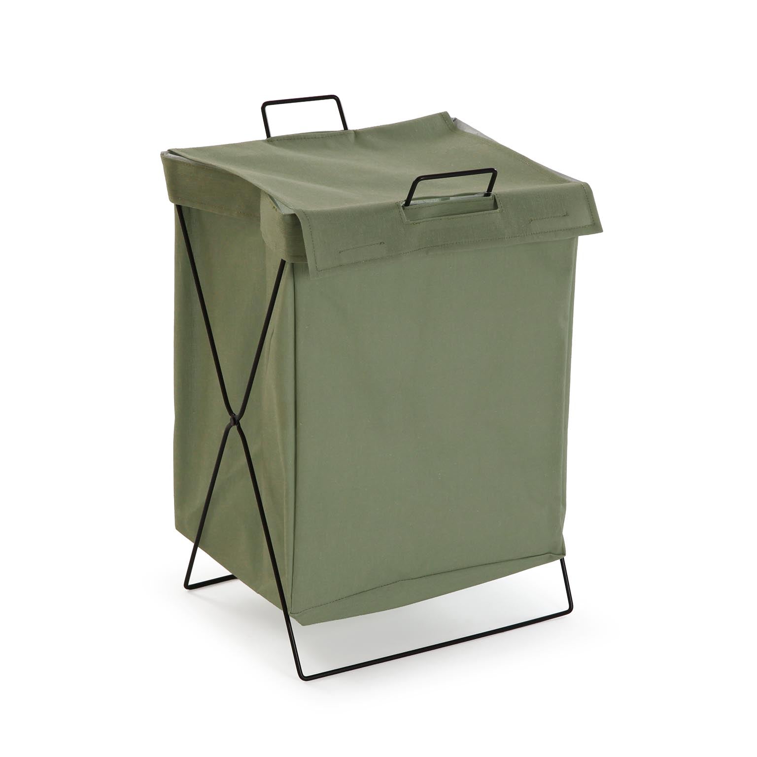 CESTO ROPA LAUNDRY PLEGABLE VERDE Versaotoño
