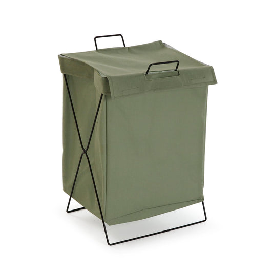 CESTO ROPA LAUNDRY PLEGABLE VERDE Versaotoño