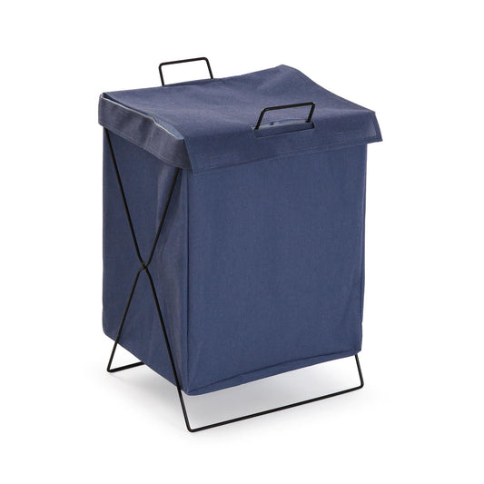 CESTO ROPA LAUNDRY PLEGABLE AZUL Versaotoño