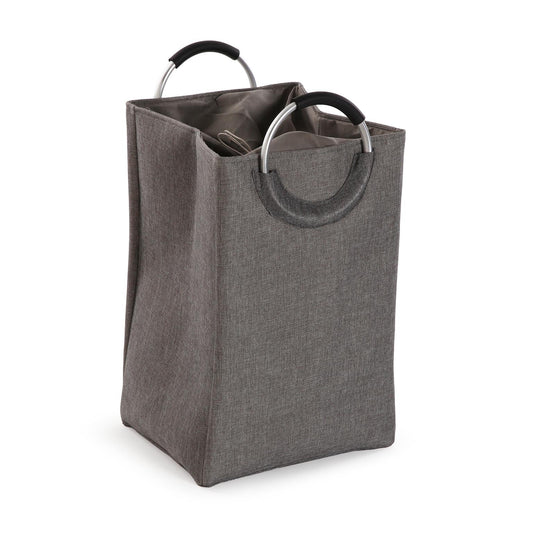 CESTO ROPA CON ASAS GRIS OSCURO Versaotoño
