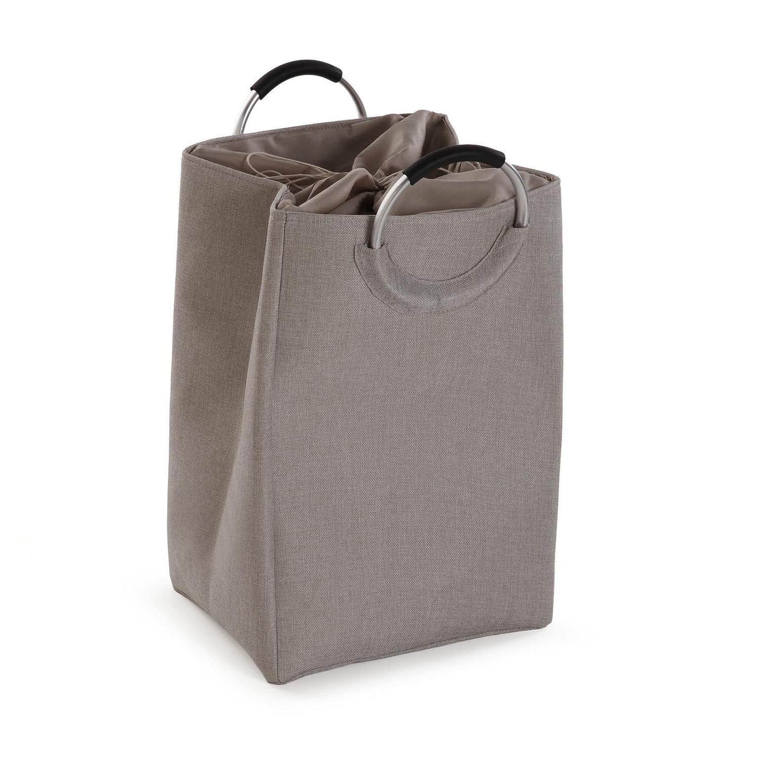 CESTO ROPA CON ASAS GRIS CLARO Versaotoño