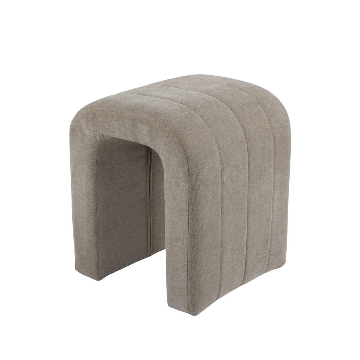 TABURETE TAPIZADO BEIGE VERSA FEBRERO