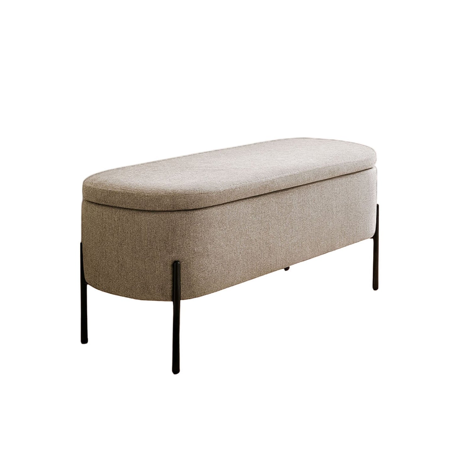 PIE DE CAMA TAPIZADO BEIGE VERSA FEBRERO