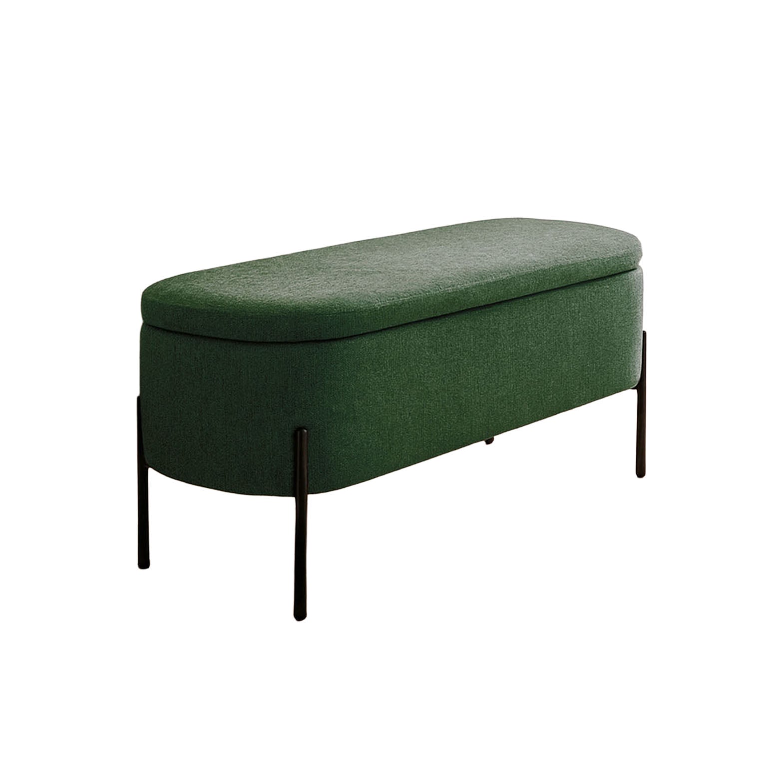 PIE DE CAMA TAPIZADO VERDE VERSA FEBRERO